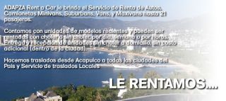 departamento de vehiculos acapulco de juarez Adapza Rent a Car