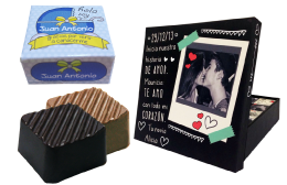 Cajas de Chocolate con Fotos y Chocolates para eventos