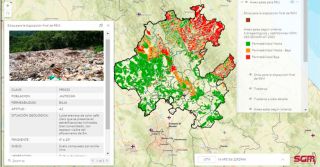 Localización de sitios para la disposición final de residuos sólidos urbanos de Hidalgo
