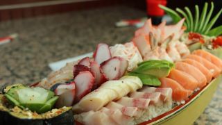 restaurante de sushi con cinta transportadora merida Campay Sushi