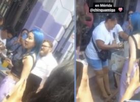 Chingu Amiga da su rol en el Centro de Mérida y sufre del calor