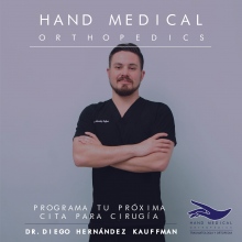 cirujano especialista en manos mexicali Dr. Diego Hernández Kauffman, Ortopedista
