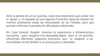 funeraria torreon Casa Funeral Aragón