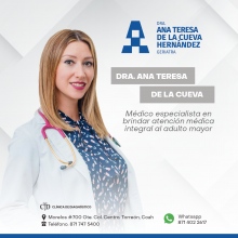 Ana Teresa De la Cueva Hernández, Geriatra Torreon